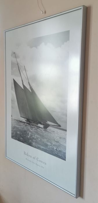 Плакат от регата от 1930 г. Колекционерски голям в рамка 51х71 см.