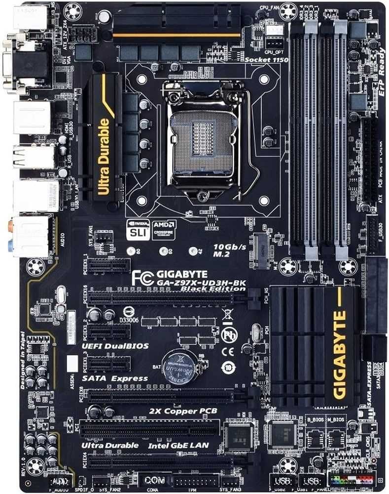 Дъно Дънна платка GIGABYTE GA-Z97X-UD3H-BK 1150 DDR3 OVERCLOCK