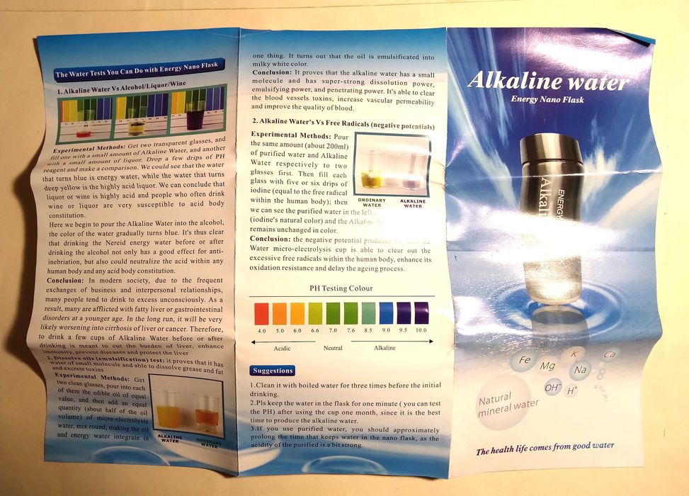 Cană/termos cu filtru mineral pentru purificarea și îmbunătățirea apei