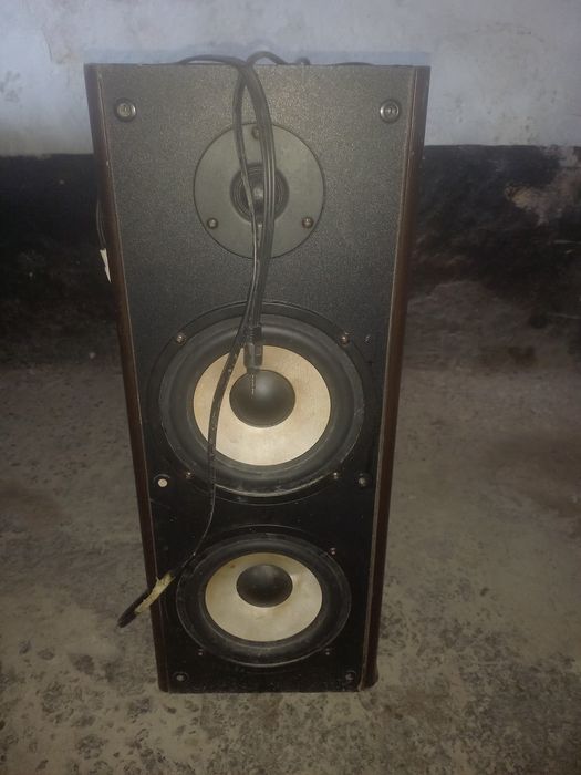 Колонка играет  музыка