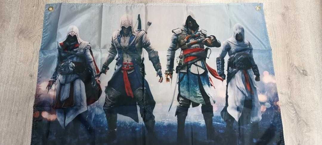 ASSASSIN CREED - steag 60/90 cm decor , gaming, Fanflag