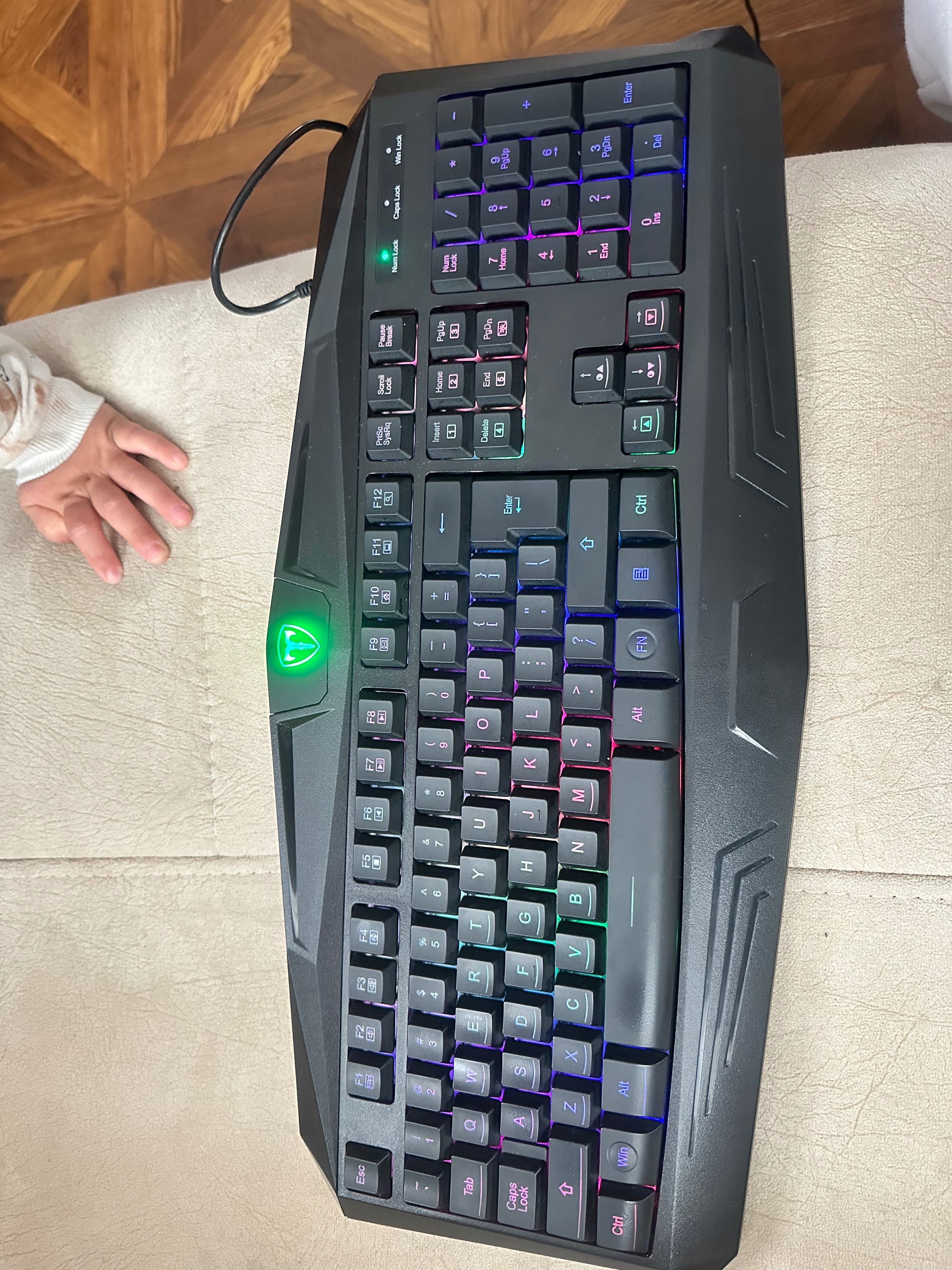 Клавиатура Gaming T-Dagger Tanker, 3 colors backlight, USB