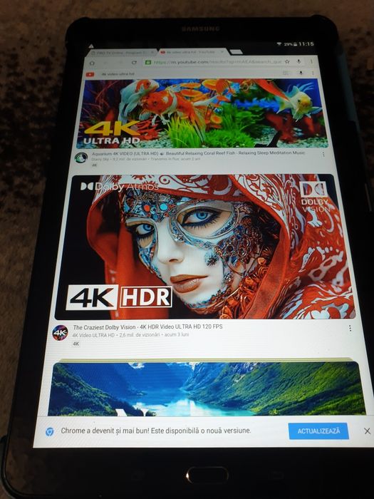 Tableta samsung cu ecran mare