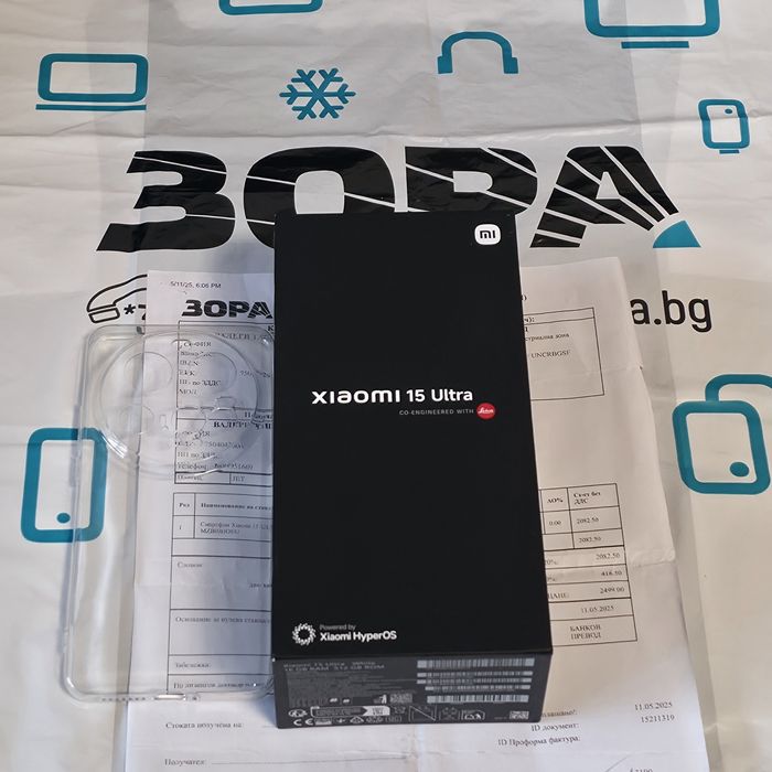 КАТО НОВ 512GB Xiaomi 15 ULTRA Гаранция ЗОРА 2027г. White | Бял