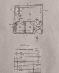 Vănd garsonieră bloc G5 la etajul 1 Motru 27 33 suprafata utila