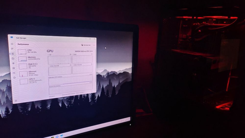 Pc gaming cu rtx 3050 8gb