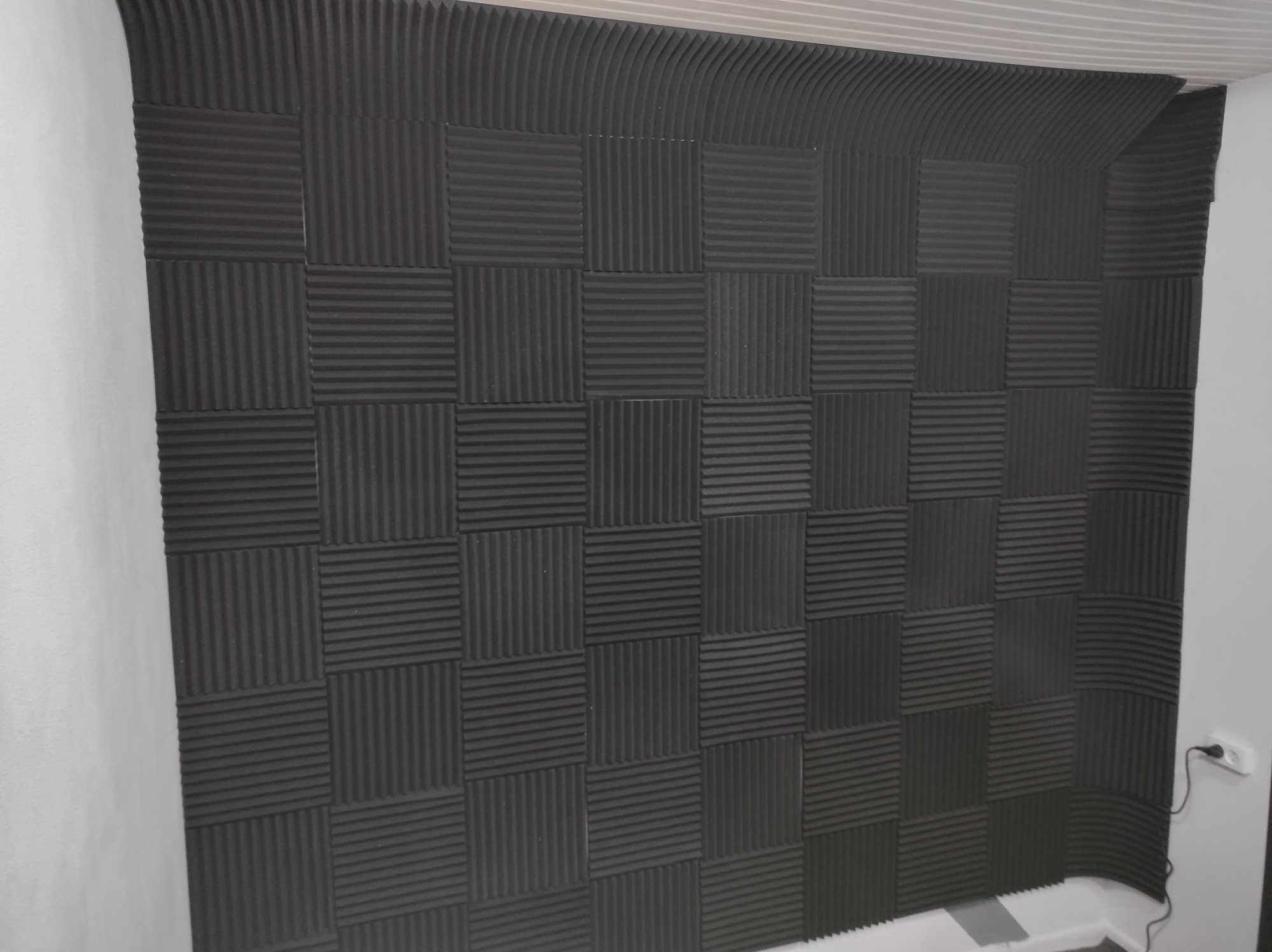 Шумоизоляция для студий звукозаписи, Акустический поролон 30x30 см