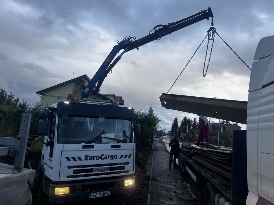 Servicii Transport  cu macara, Platforma, Tractari utilaje, auto