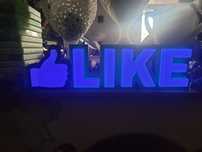 Semn Streamer Youtuber Like Volumetric Iluminat LED decorativ