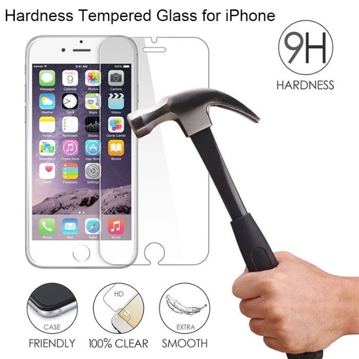 Стъклен протектор за iPhone 5 5S SE 6 6S Plus 7 8 X Xs Max 11 glass