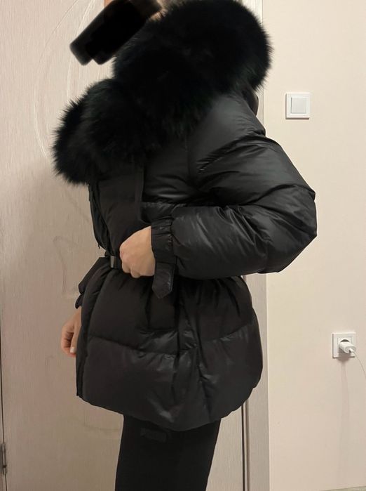 Зимно яке с качулка/яка от лисица