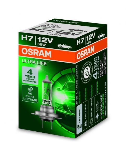 Bec Auto Halogen far Osram ULTRA LIFE 64210ULT H7 12V 55W