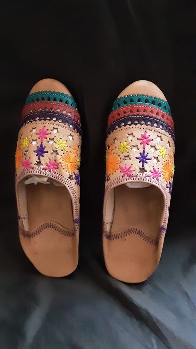 Papuci piele naturală