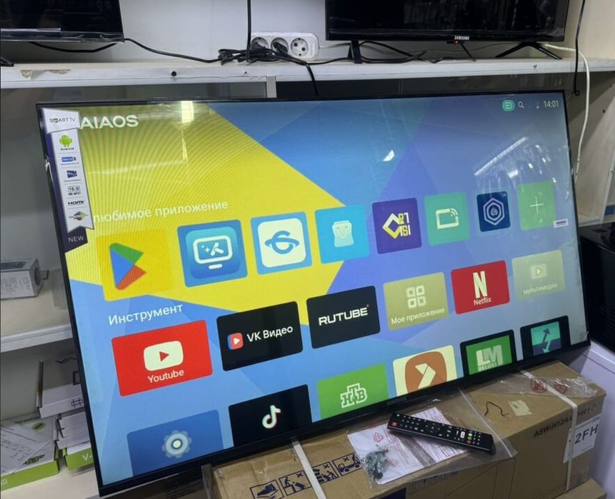 НОВЫЙ Yasin 110 см smart tv телевизор