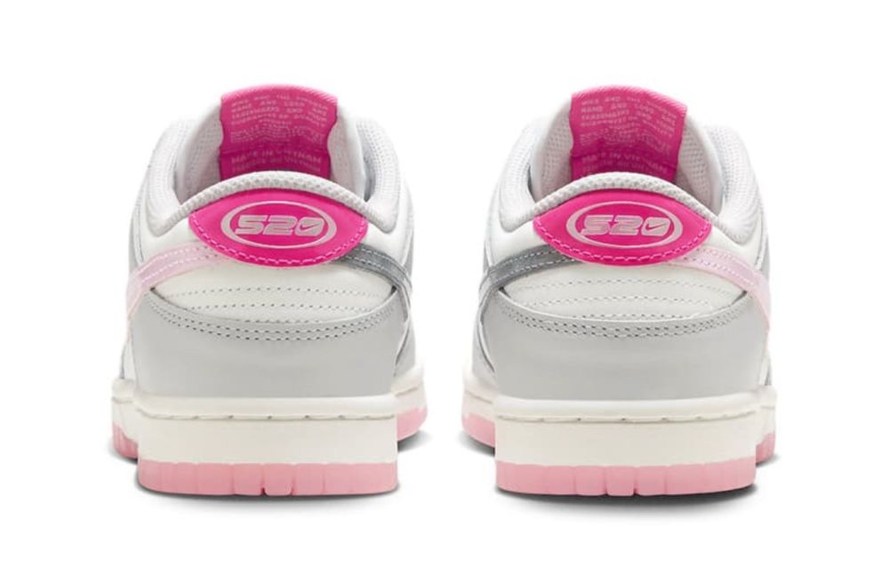 Nike Dunk Low „52” – дамски, розово/сиво, рядък модел, много запазени