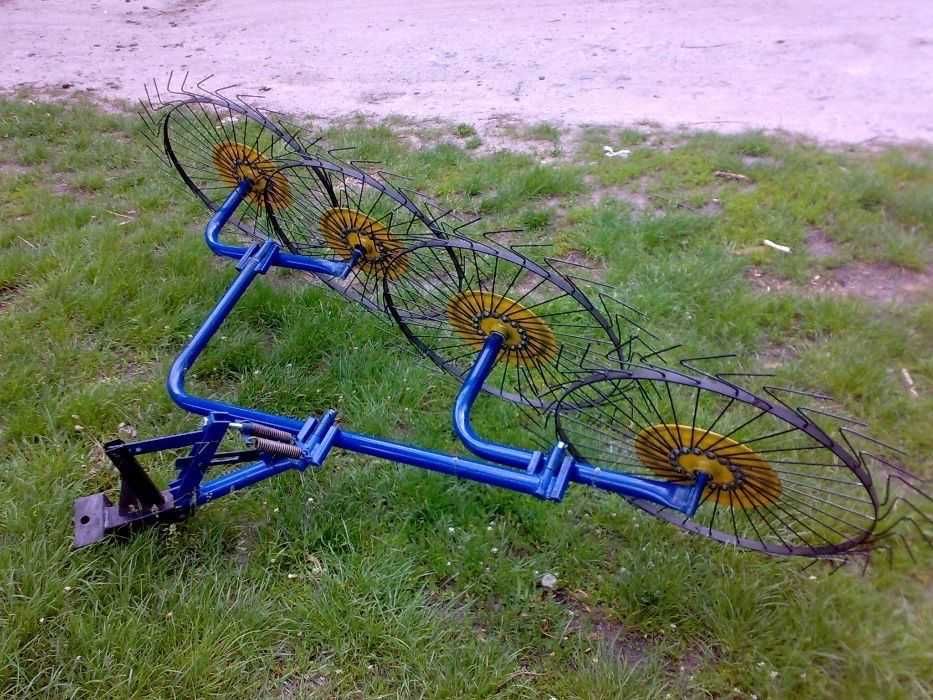 Grebla Greblatoare tip soare cu 4 sori rotativa motocultor / tractoare