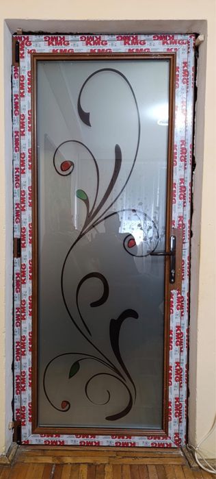 Sticla sablata imprimata jud Olt
