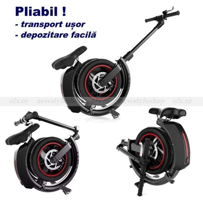 Scooter electric pliabil cu baterie suplimentară și piese de schimb