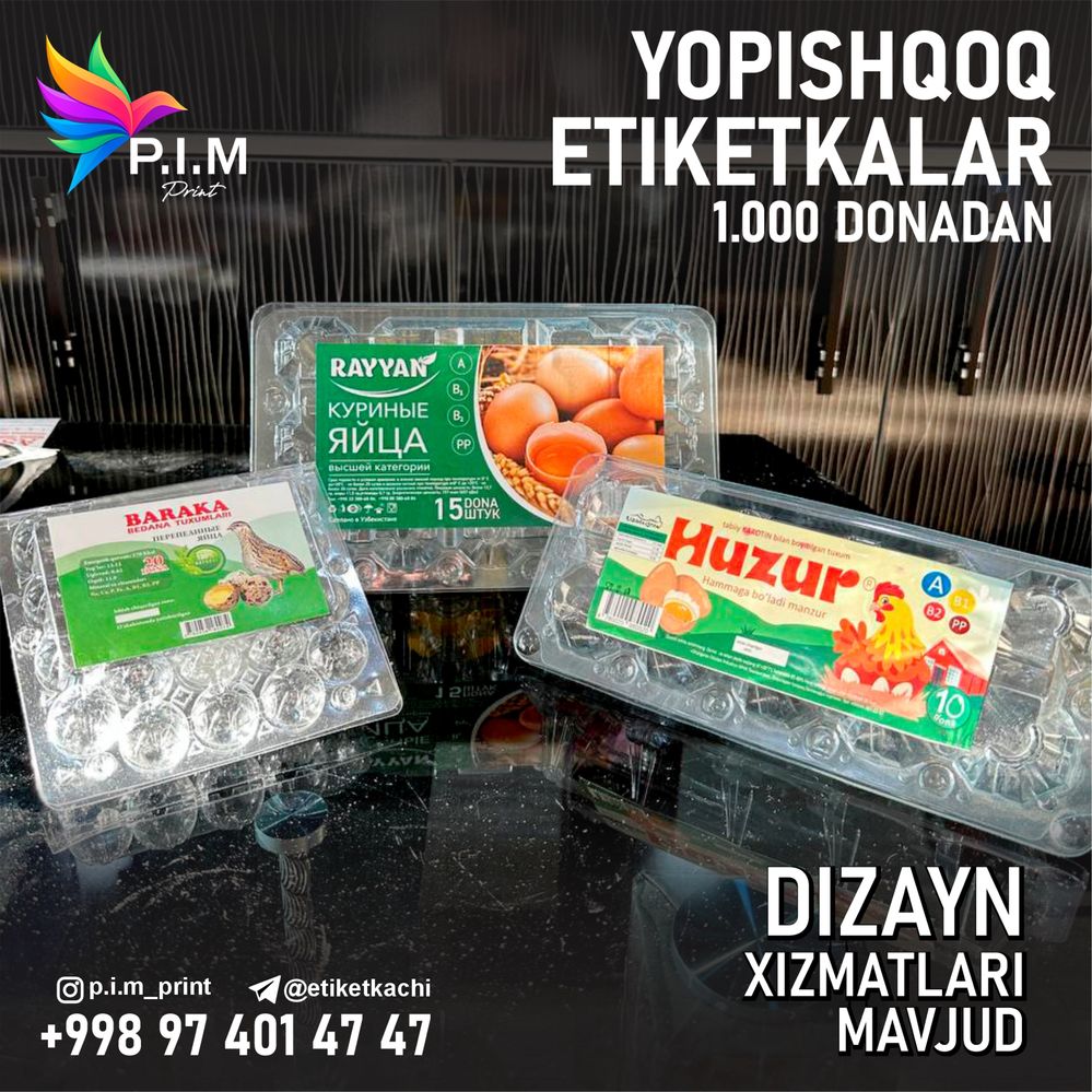 Antifiriz avtoximiya moy va nezamerzayka tuxum qaymoq uchun etiketka
