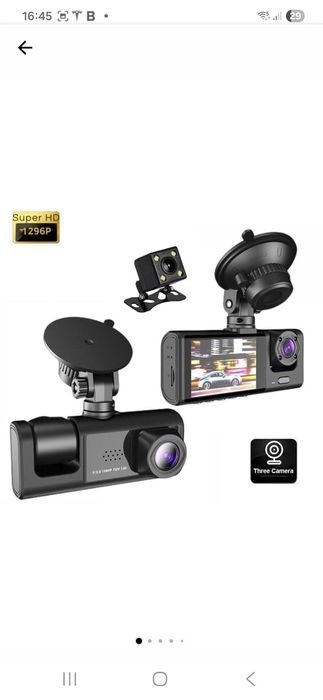 Camera auto DVR Black Box Super HD 1296P Night VisionCamera auto DVR B