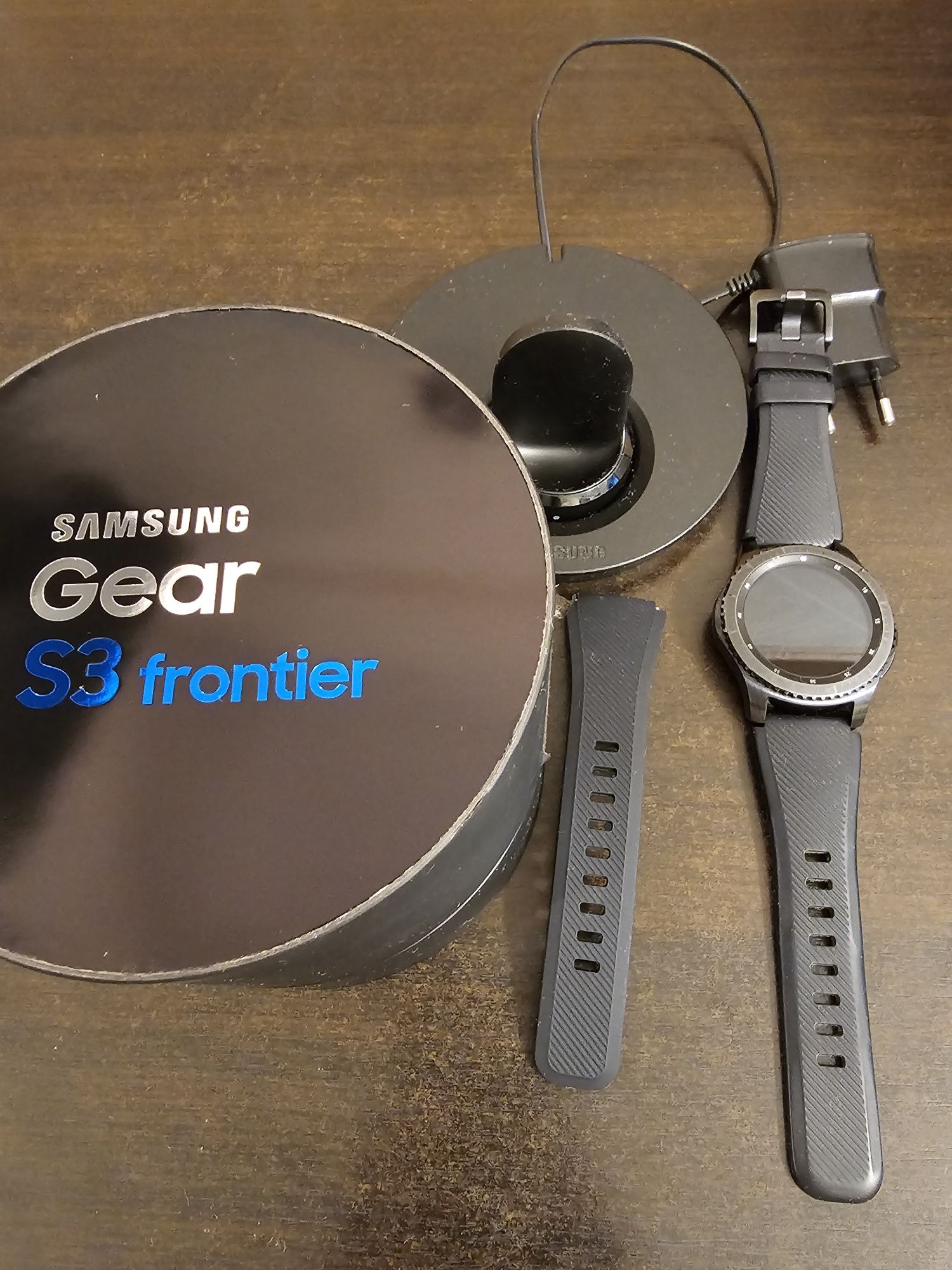 Smartwatch SAMSUNG Gear S3 Frontier, Android, silicon, negru