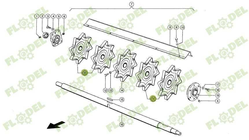 Stea postbatator combina CLAAS DOMINATOR LEXION TUCANO 56mm 634974