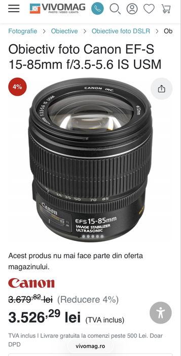 Canon EOS 60D + 2 obiective