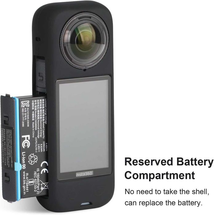 Husa silicon + protectie obiectiv + folie display Insta360 X4