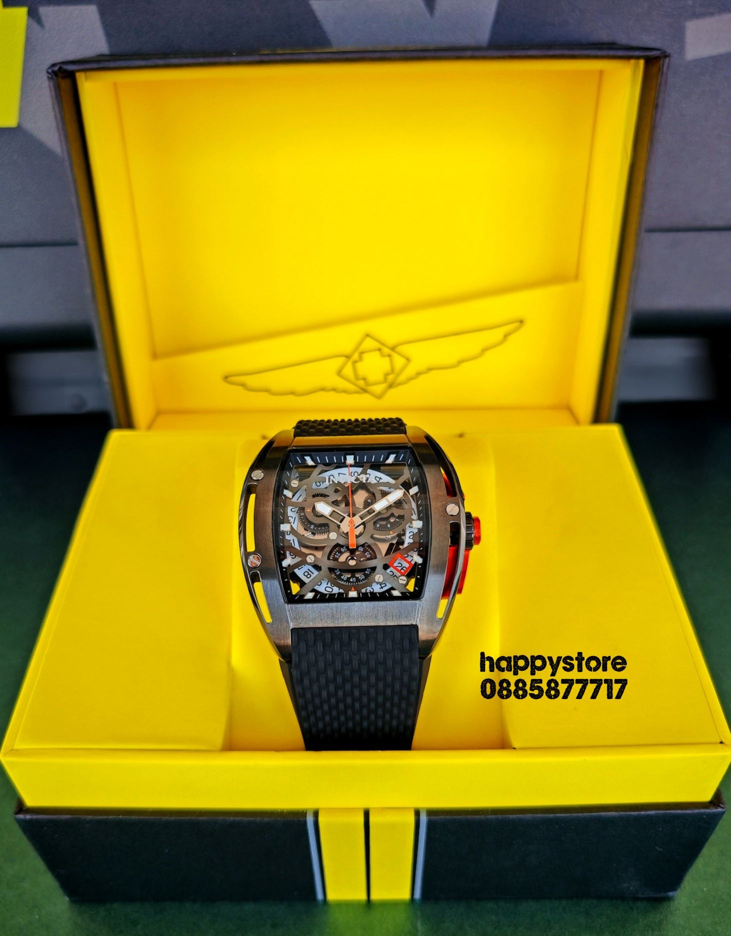 INVICTA S1 Rally Swiss ETA 44 mm, Инвикта нов ръчен часовник
