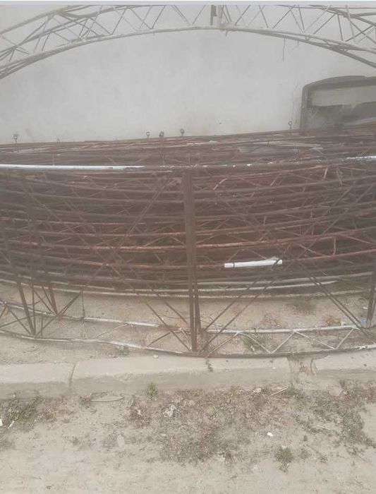 Ферми (дъги) за асеновградски оранжерии, 7м ширина, ф18 плътно желязо.