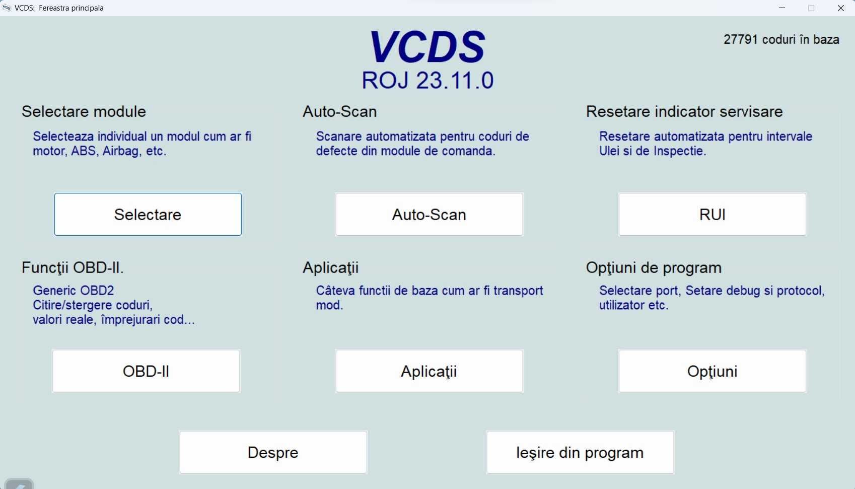 Interfata-diagnoza VCDS ATMEGA cu SOFT 24.5 din 04.2024