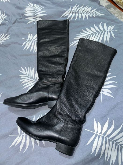 Сапоги кожаные Италия Santoni