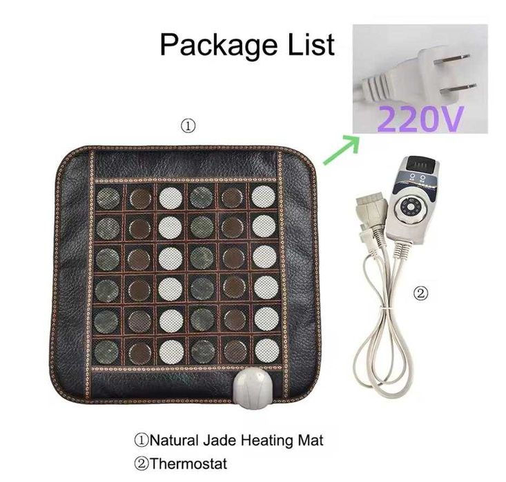 Нефрит Турмалиновa Масажна Постелка Матрак Невралгия Артрит Гръб Кръст