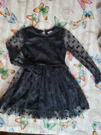Детска официална черна рокля