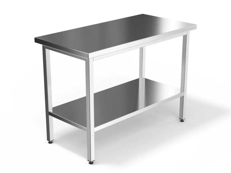 Стол производственный островной полка сплошная