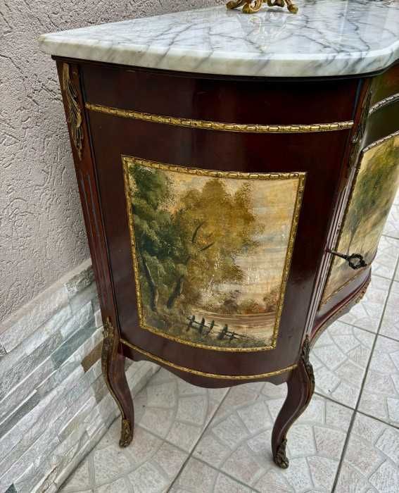 Spectaculoasa comoda-Vernis Martin-ormolu-picioare cabriole-Franta