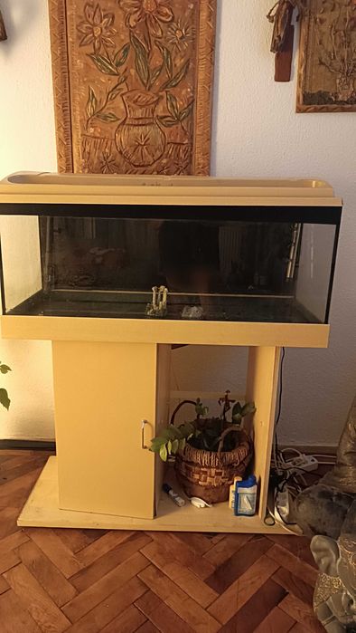 Acvariu prevăzut cu suport