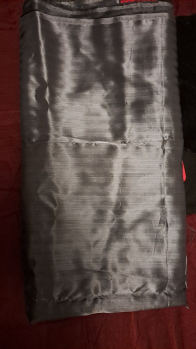 Ткань атласная советская серая