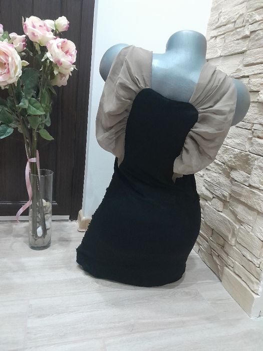 Дамска рокля с пайети,размер XS,S