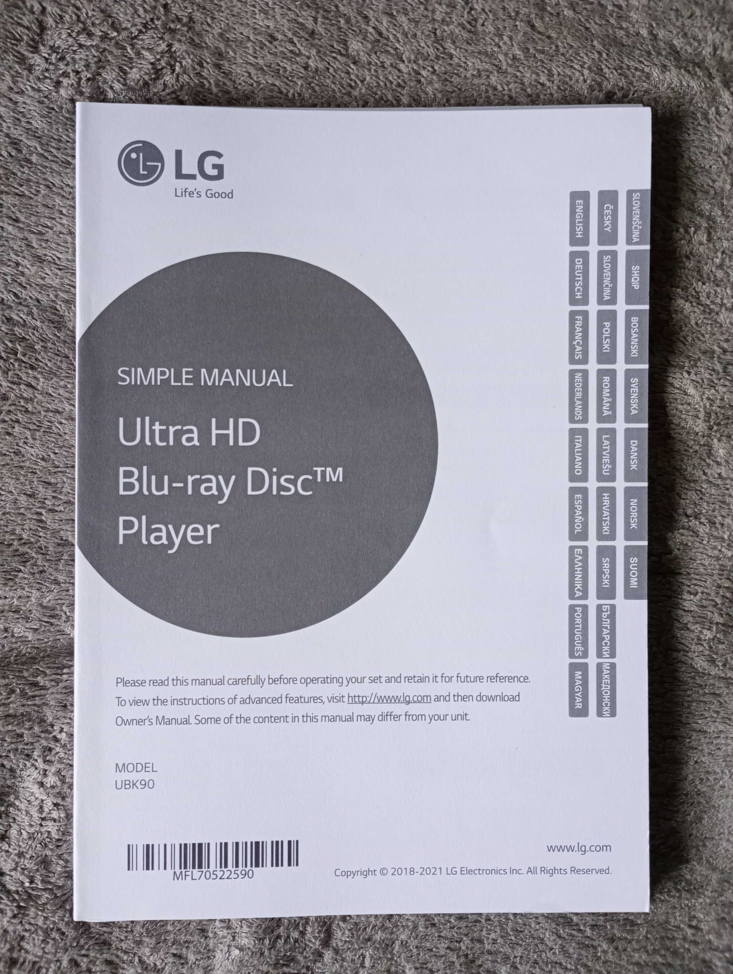 dvd player LG 3D UHD 4K