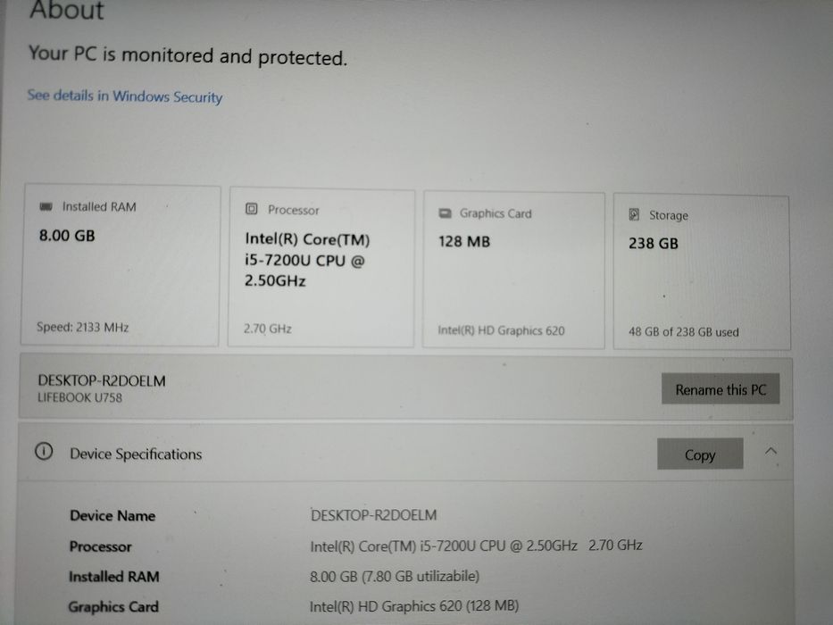 Fujitsu Lifebook i5
