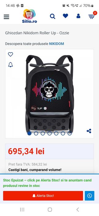 Vand ghiozdan troller