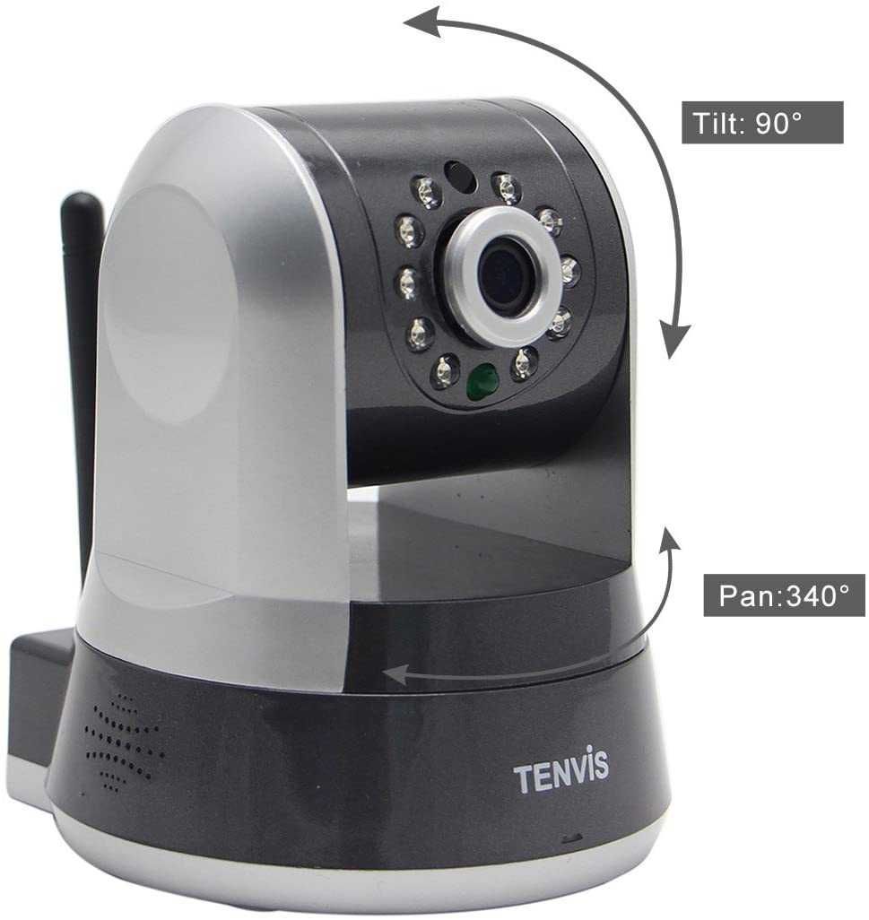 IP камера бебефон Tenvis IP ROBOT 3 720P 3.6мм обектив WLAN, H.264, IR