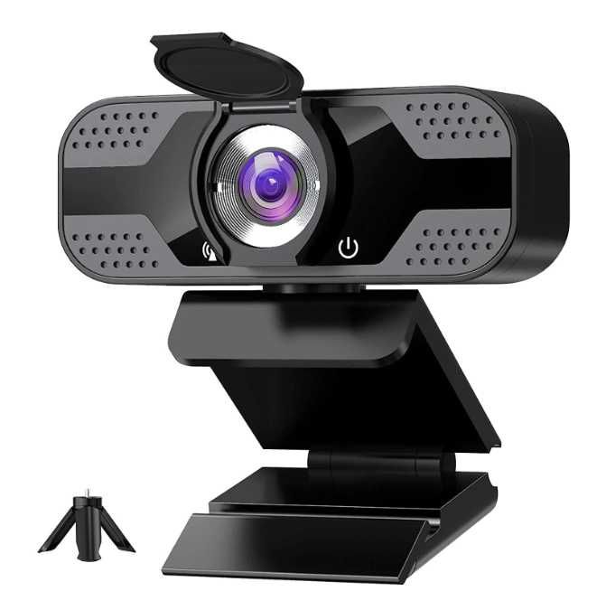 Camera Web Noua cu Garantie Full HD Rotatie 360 Webcam Black