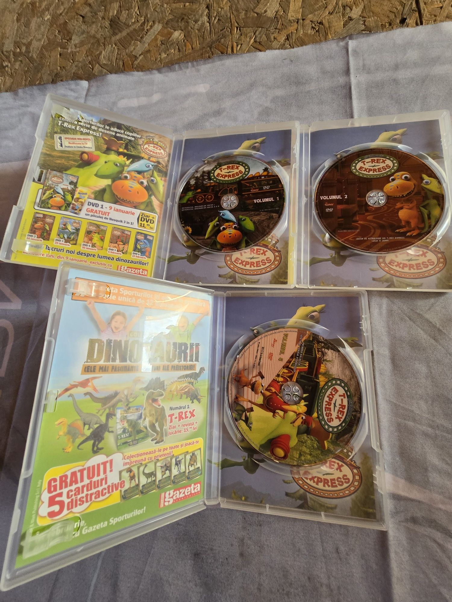 6 DVD-uri filme cu T-Rex Expres pt.copii