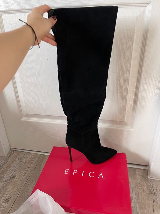 EPICA - Cizme Piele întoarsă Dama - Nepurtate! - îmblănite