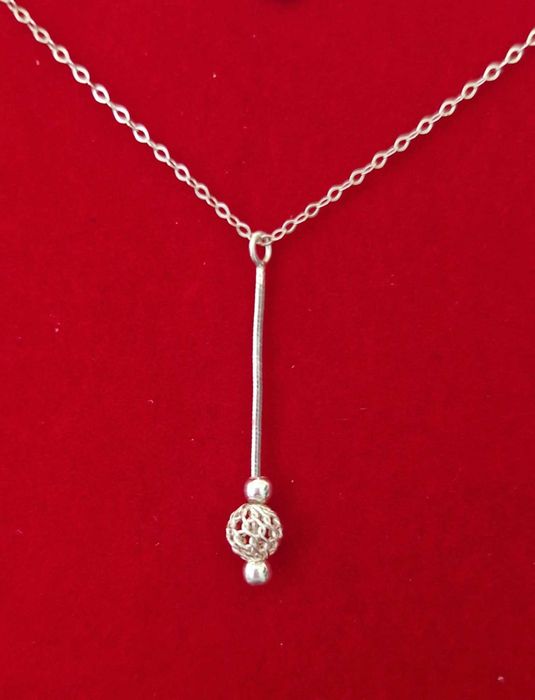 AG128,colier argint 925,nou/marcat, deosebit, lung si elegant