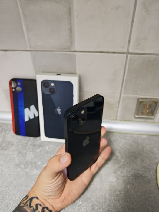 iPhone 13 Black Fullbox impecabil totul original liber retea