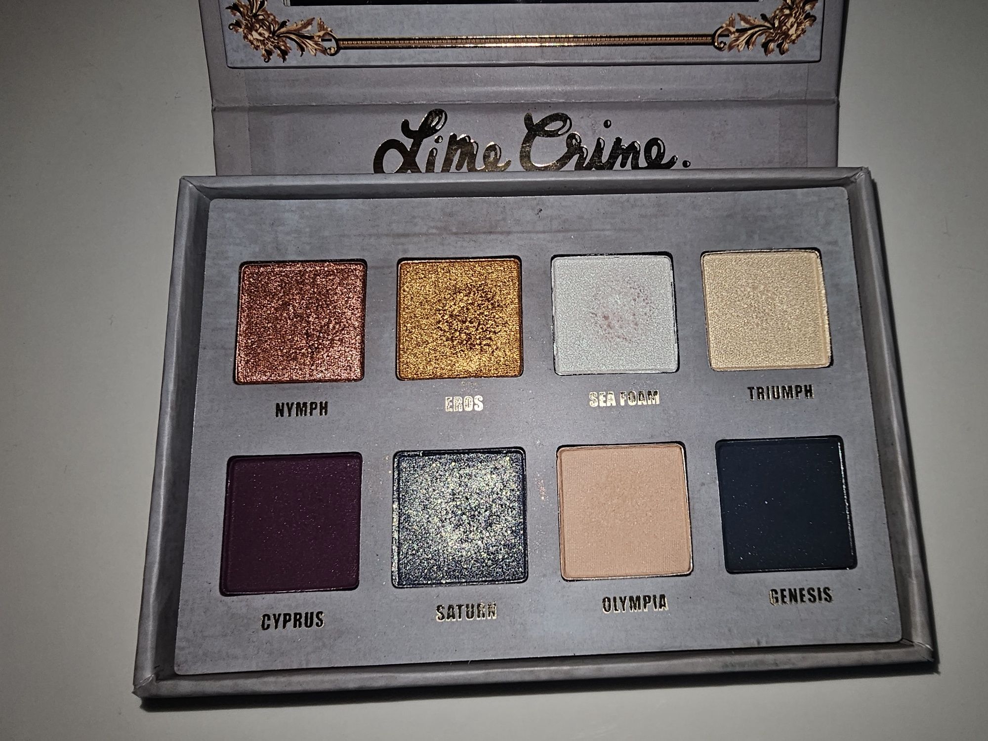 Тени Colourpop Mint to be, Lime Crime Prelude Chroma