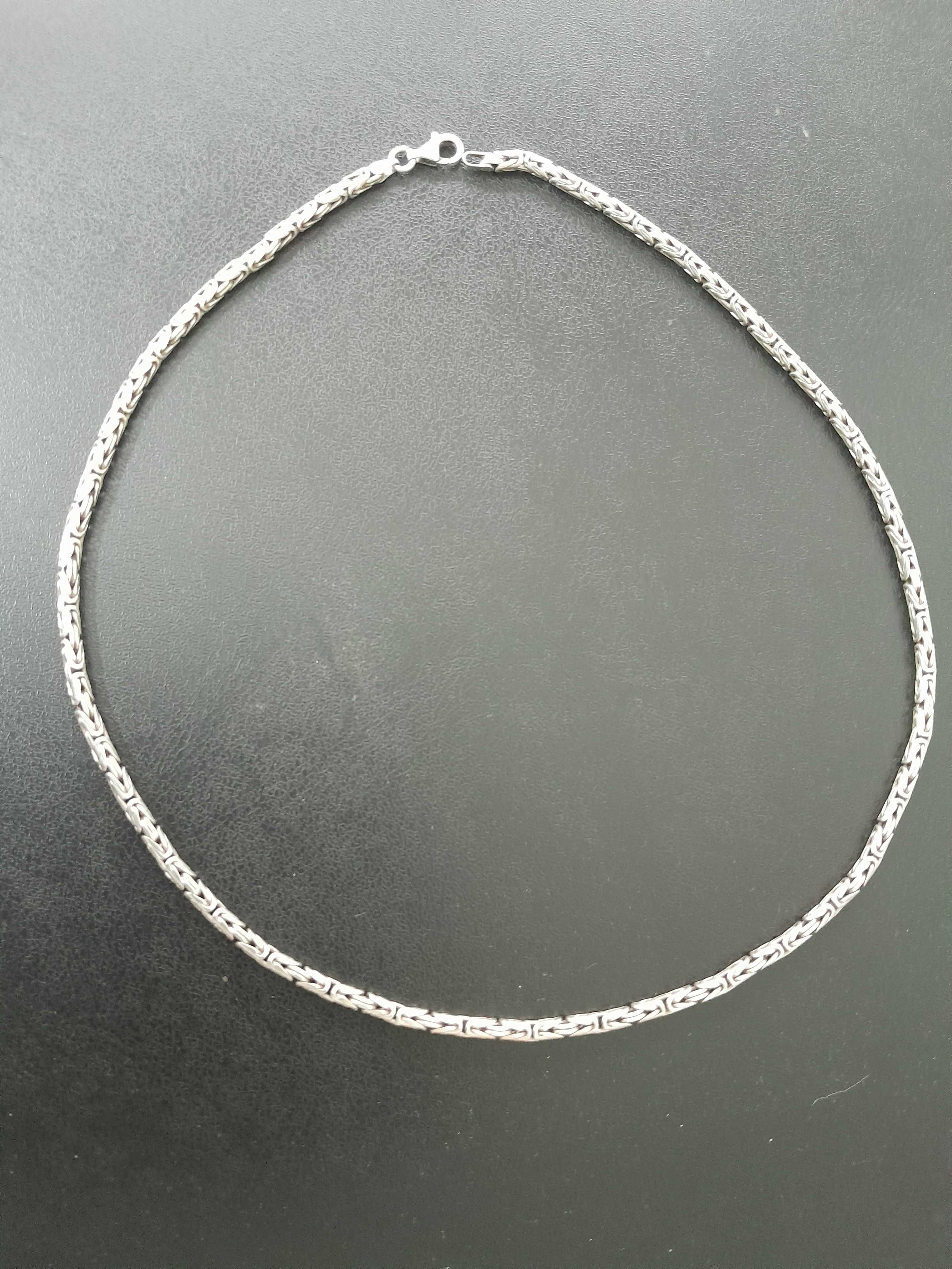 Lanț vechi argint 925 marcat, model Cartier, lungime: 50cm - 28,8gr.